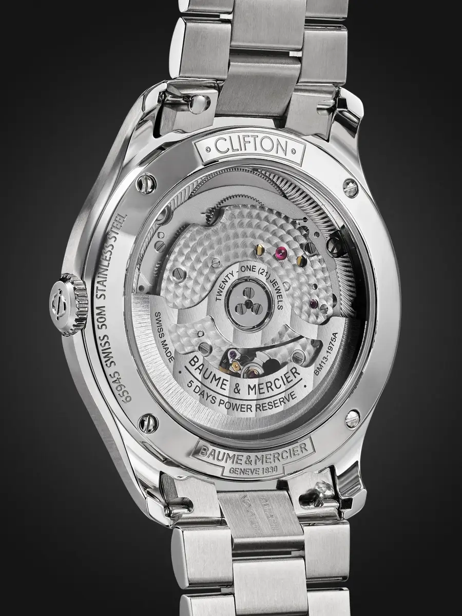 Baume & Mercier Clifton Automatic Stainless Steel Watch, Ref. 10792 - Men | Thumbnail 5 Baume & Mercier Clifton Automatic Stainless Steel Watch, Ref. 10792 - Men | Thumbnail 5