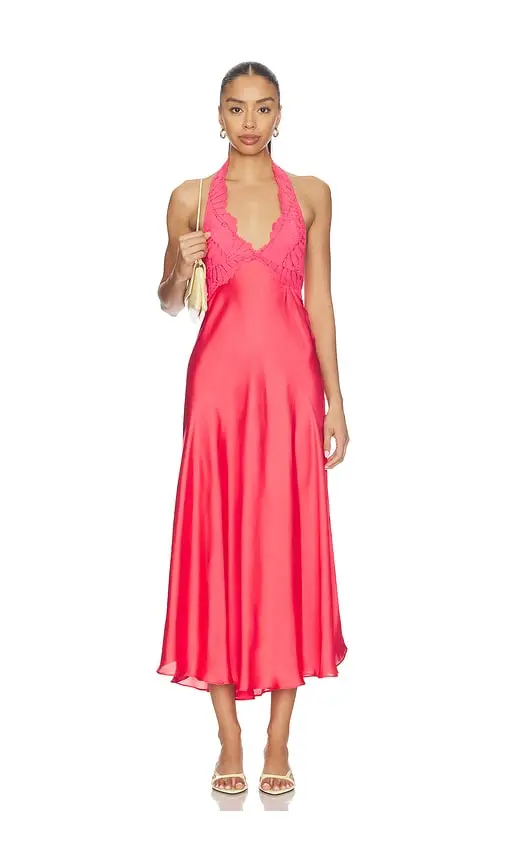 Petal Party Midi Slip Dress