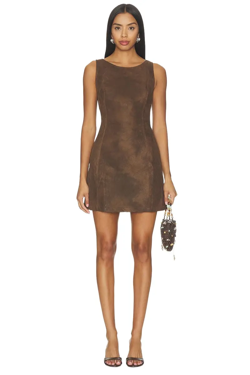 Atlas Suede Mini Dress Atlas Suede Mini Dress