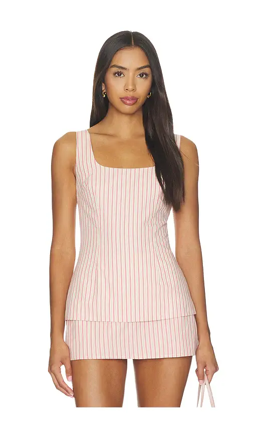 Lovers and Friends Rhodes Striped Linen Top | Image 1 Lovers and Friends Rhodes Striped Linen Top | Image 1
