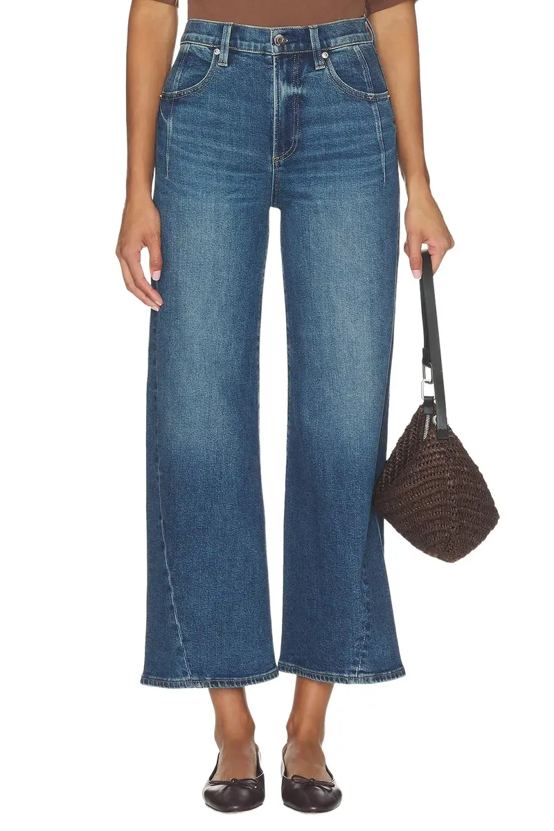 Kyra Ankle High Rise Bowed Wide Leg Jeans Kyra Ankle High Rise Bowed Wide Leg Jeans
