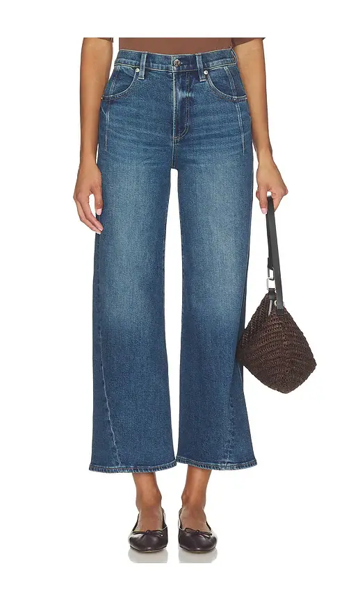Pistola Kyra Ankle High Rise Bowed Wide Leg Jeans | Image 1 Pistola Kyra Ankle High Rise Bowed Wide Leg Jeans | Image 1