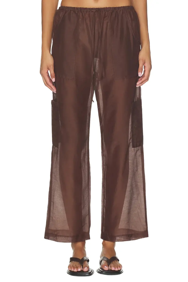 The Silk Cotton Sheer Cargo Pant The Silk Cotton Sheer Cargo Pant