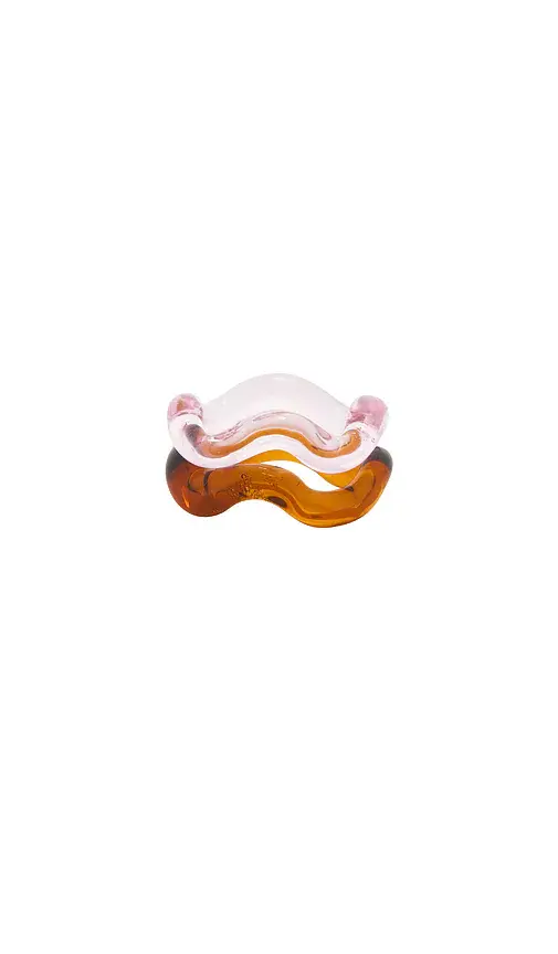 Studio Conchita Onda Glass Set Of 2 Rings | Thumbnail 2 Studio Conchita Onda Glass Set Of 2 Rings | Thumbnail 2