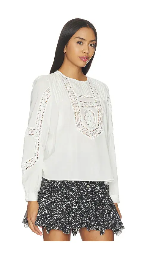 Ulla Johnson Marlowe Long Sleeve Cotton Top | Thumbnail 2