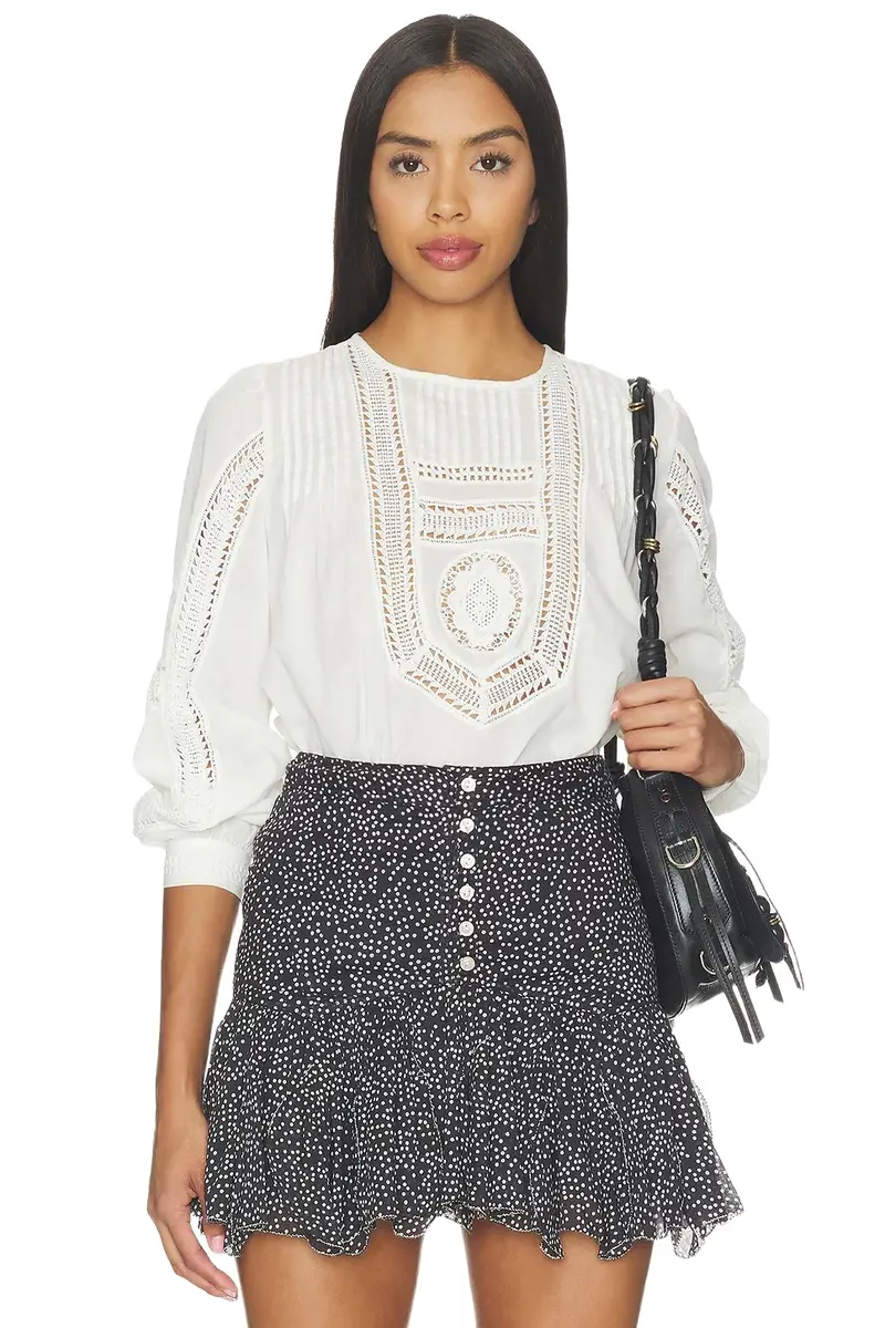 Marlowe Long Sleeve Cotton Top