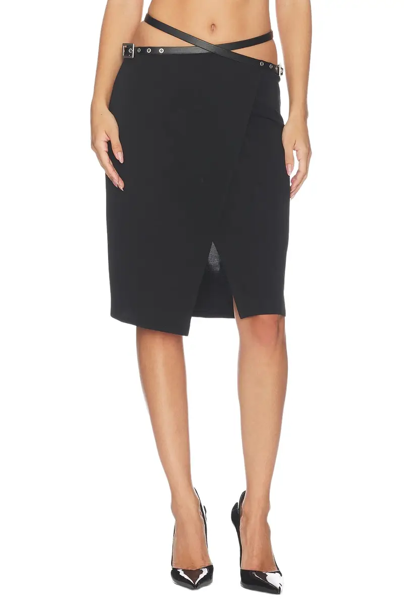 Belted Wrap Skirt Belted Wrap Skirt