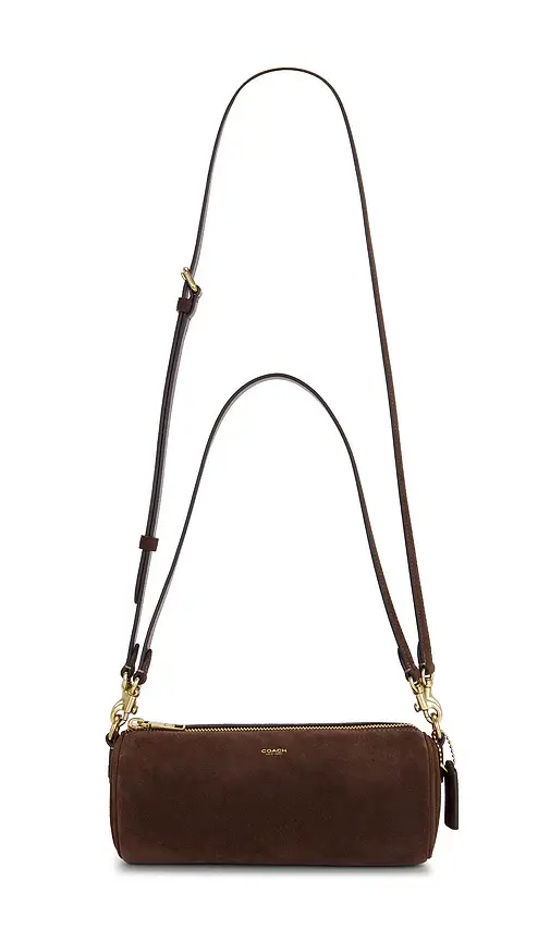 Coach Suede Barrel Bag | Image 1 Coach Suede Barrel Bag | Image 1