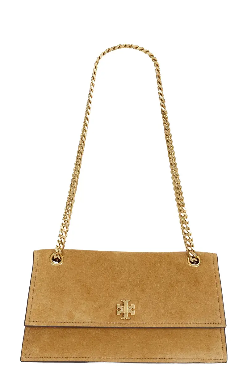 Tory Burch Kira Turnlock Suede Shoulder Bag