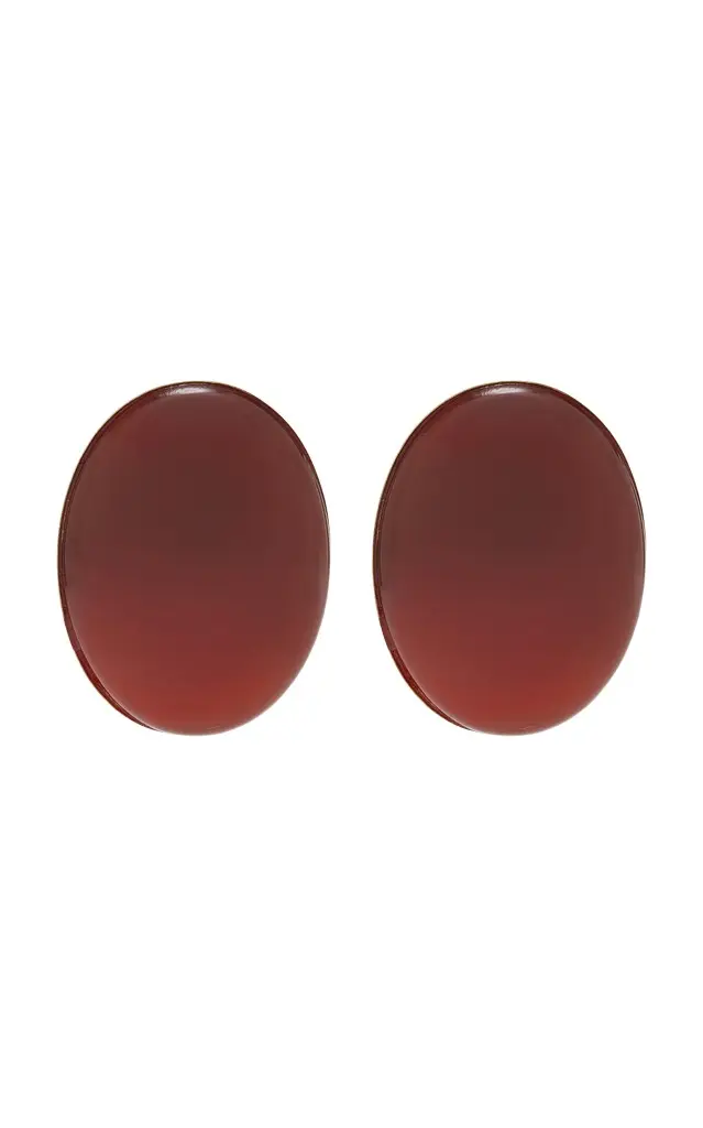 Jennifer Behr Audra 18K Gold-Plated Brass Carnelian Earrings