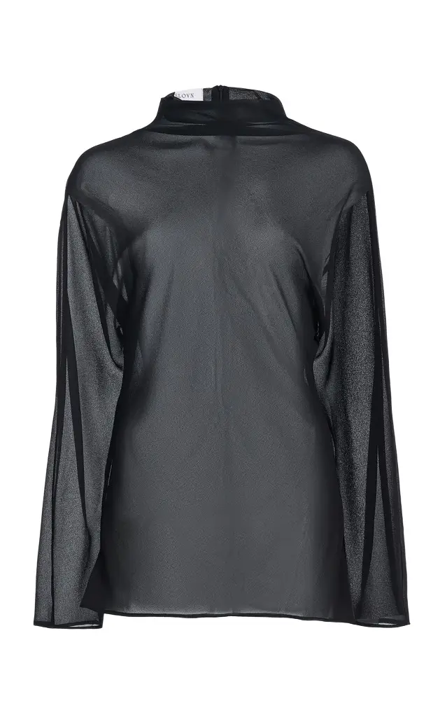 The Sheer Turtleneck Top The Sheer Turtleneck Top