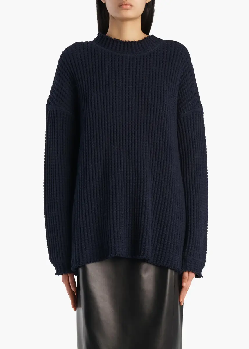 Khaite Dylan Top In Dark Navy | Thumbnail 3 Khaite Dylan Top In Dark Navy | Thumbnail 3