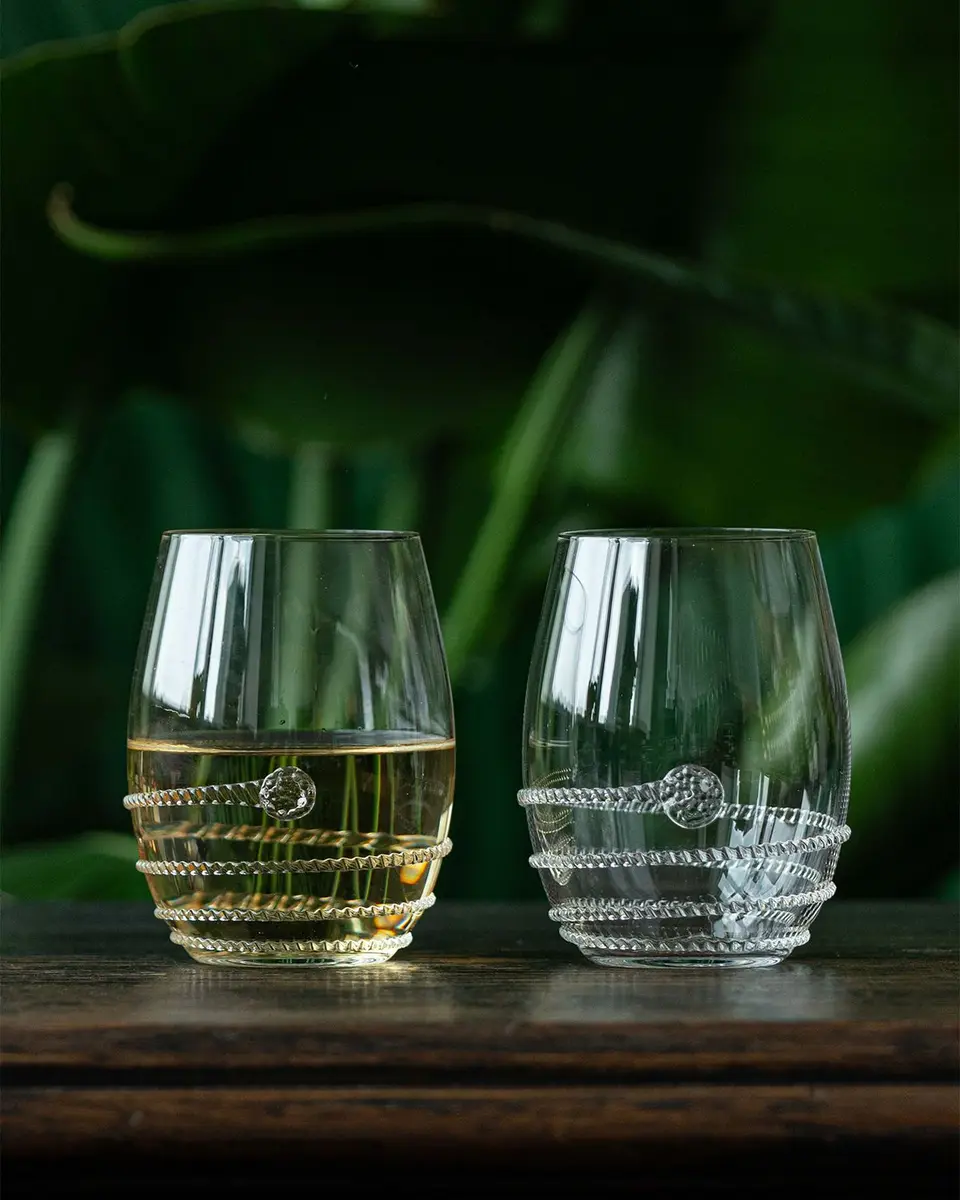 Juliska Amalia Stemless White Wine Glasses, Set of 4 | Thumbnail 3