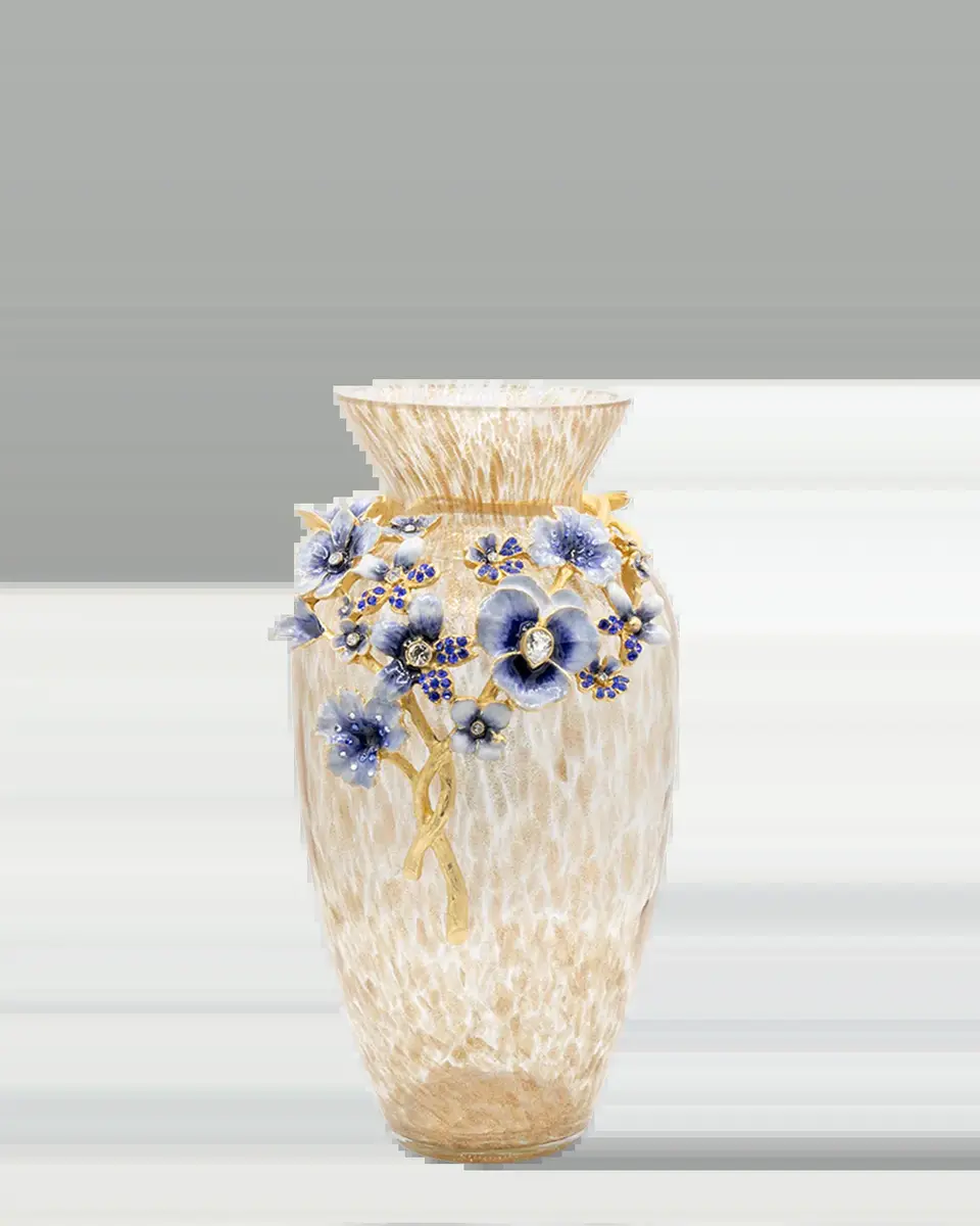 Jay Strongwater Polly Bouquet 8" Vase | Thumbnail 2 Jay Strongwater Polly Bouquet 8" Vase | Thumbnail 2