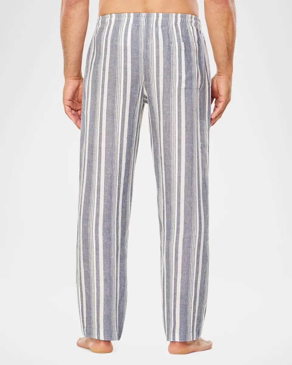 Majestic International Men's Summer Woven Stripe Lounge Pants | Thumbnail 6