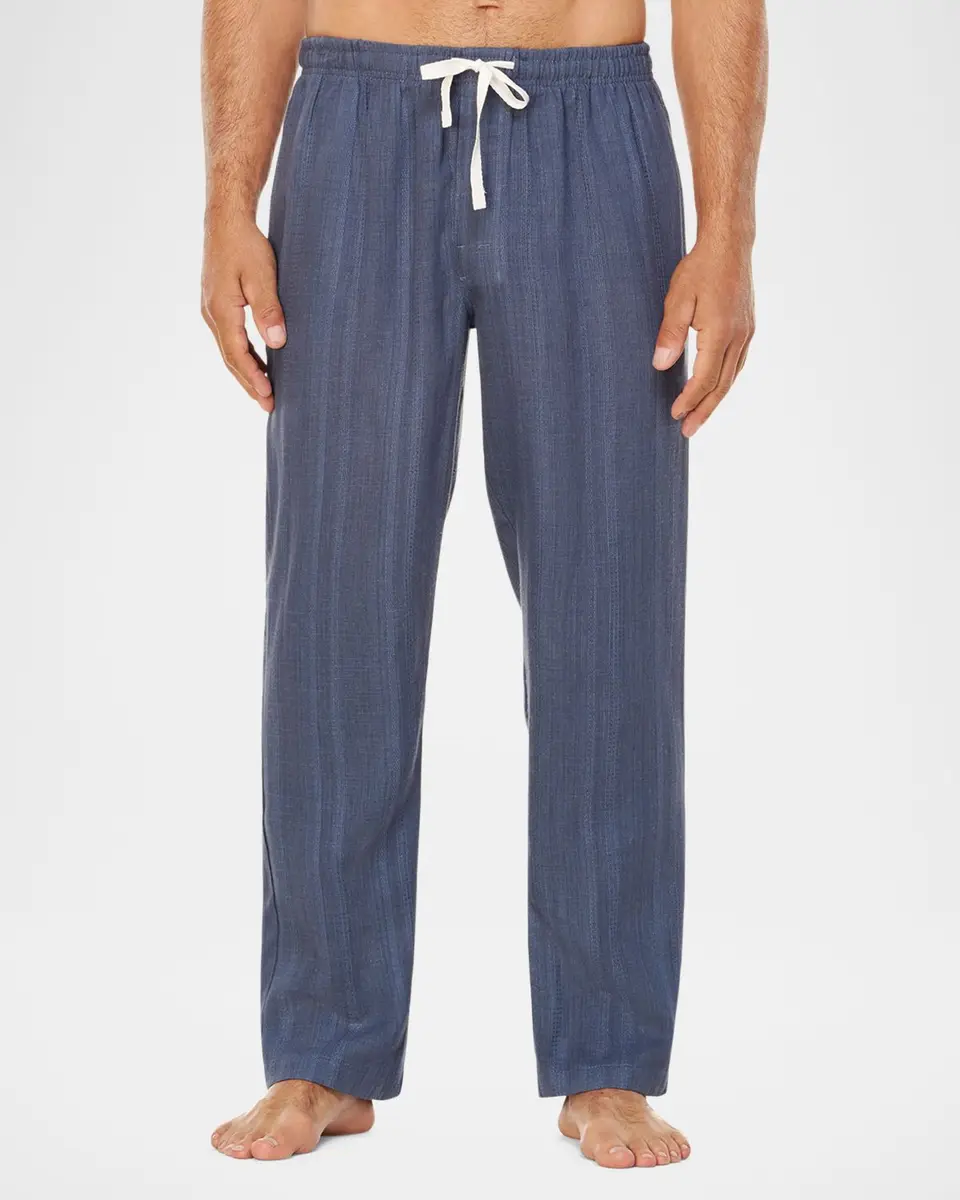 Majestic International Men's Summer Woven Stripe Lounge Pants | Thumbnail 2 Majestic International Men's Summer Woven Stripe Lounge Pants | Thumbnail 2