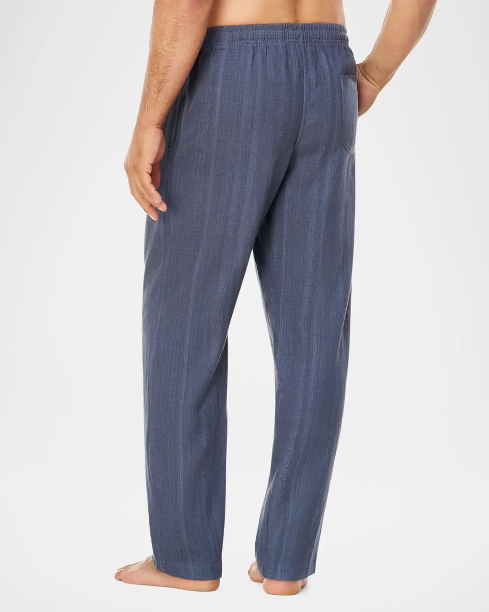 Majestic International Men's Summer Woven Stripe Lounge Pants | Thumbnail 3 Majestic International Men's Summer Woven Stripe Lounge Pants | Thumbnail 3