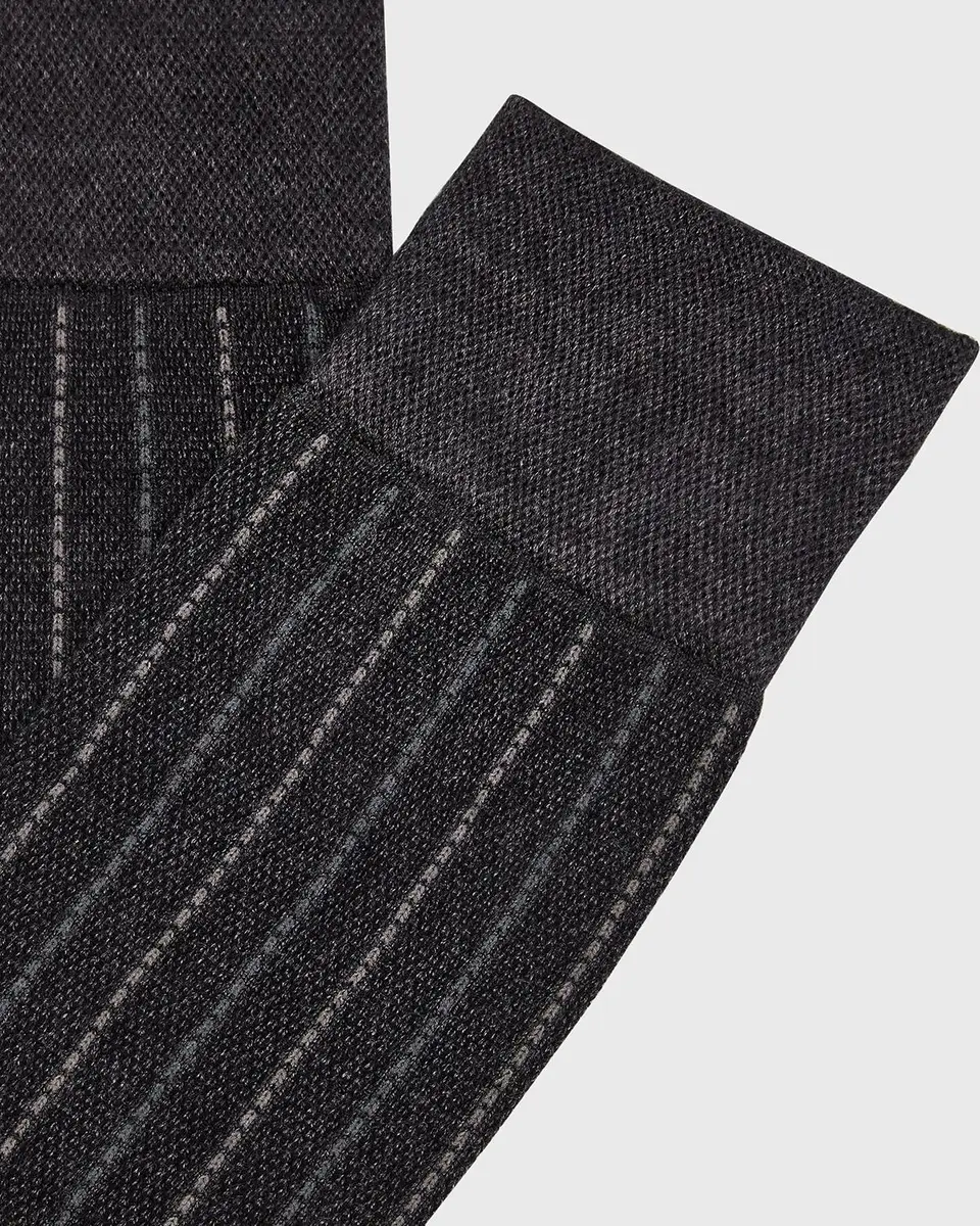 Marcoliani Men's Elegance Pique Crew Socks | Thumbnail 2 Marcoliani Men's Elegance Pique Crew Socks | Thumbnail 2