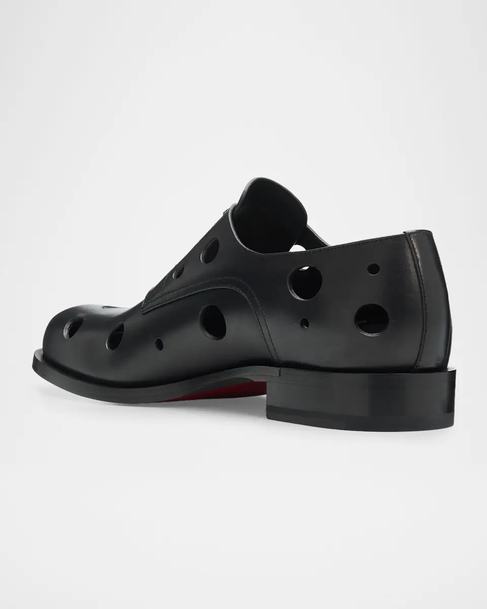 Christian Louboutin Men's Moustachou Dots Leather Derbies | Thumbnail 2 Christian Louboutin Men's Moustachou Dots Leather Derbies | Thumbnail 2