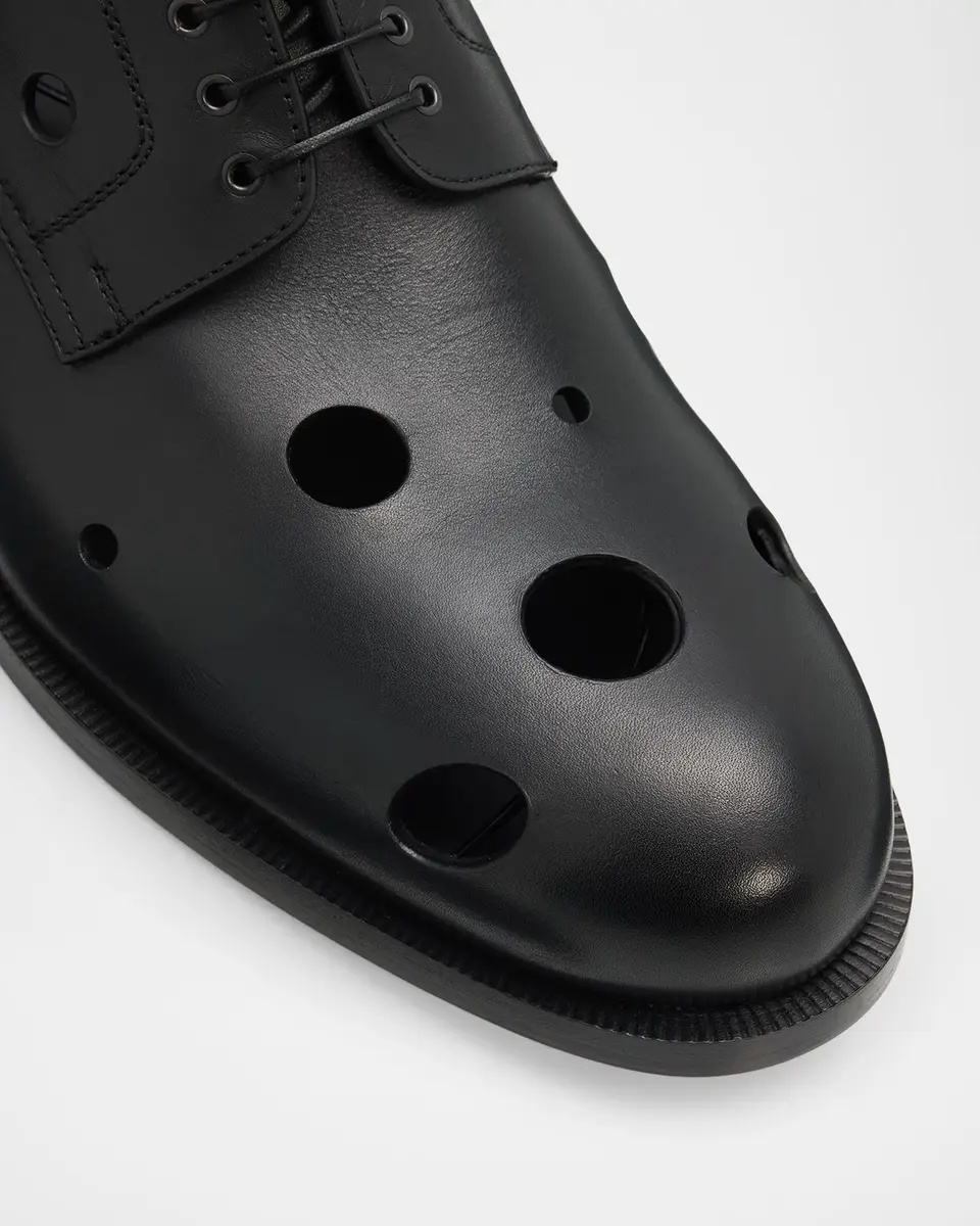 Christian Louboutin Men's Moustachou Dots Leather Derbies | Thumbnail 3 Christian Louboutin Men's Moustachou Dots Leather Derbies | Thumbnail 3