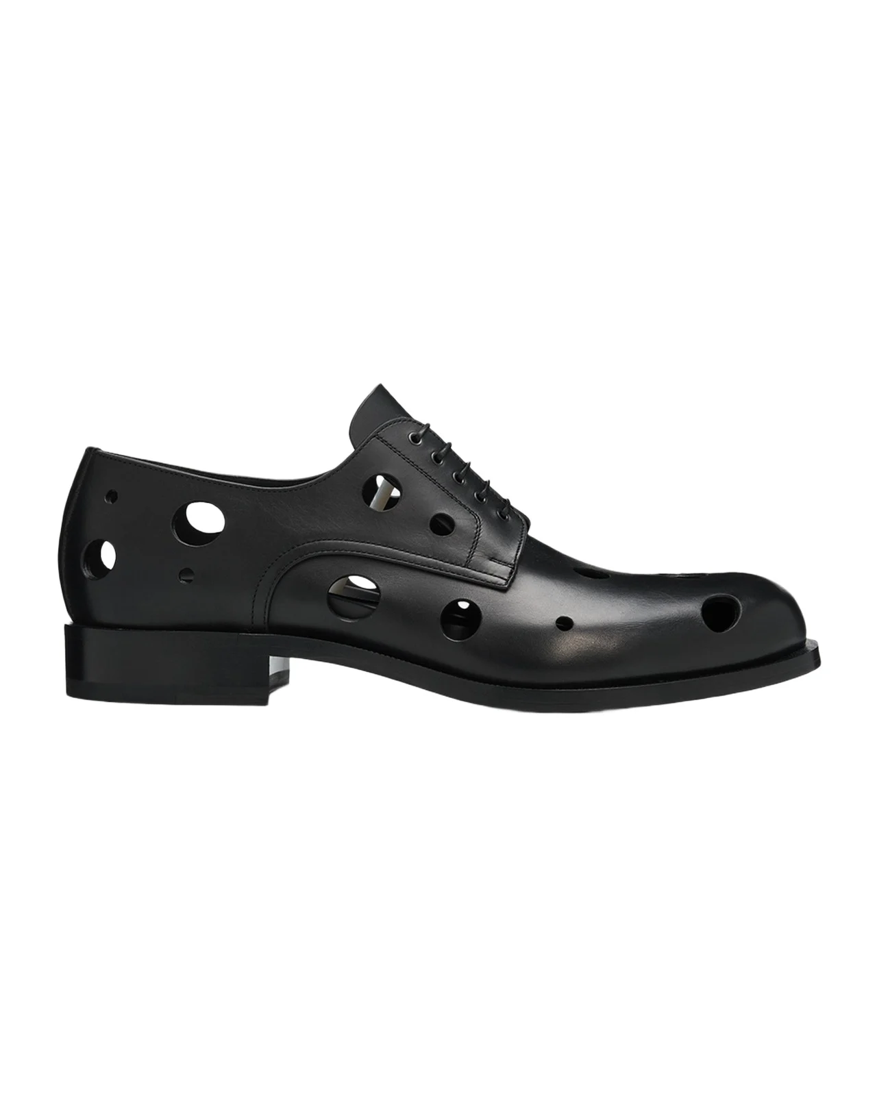 Christian Louboutin Men's Moustachou Dots Leather Derbies