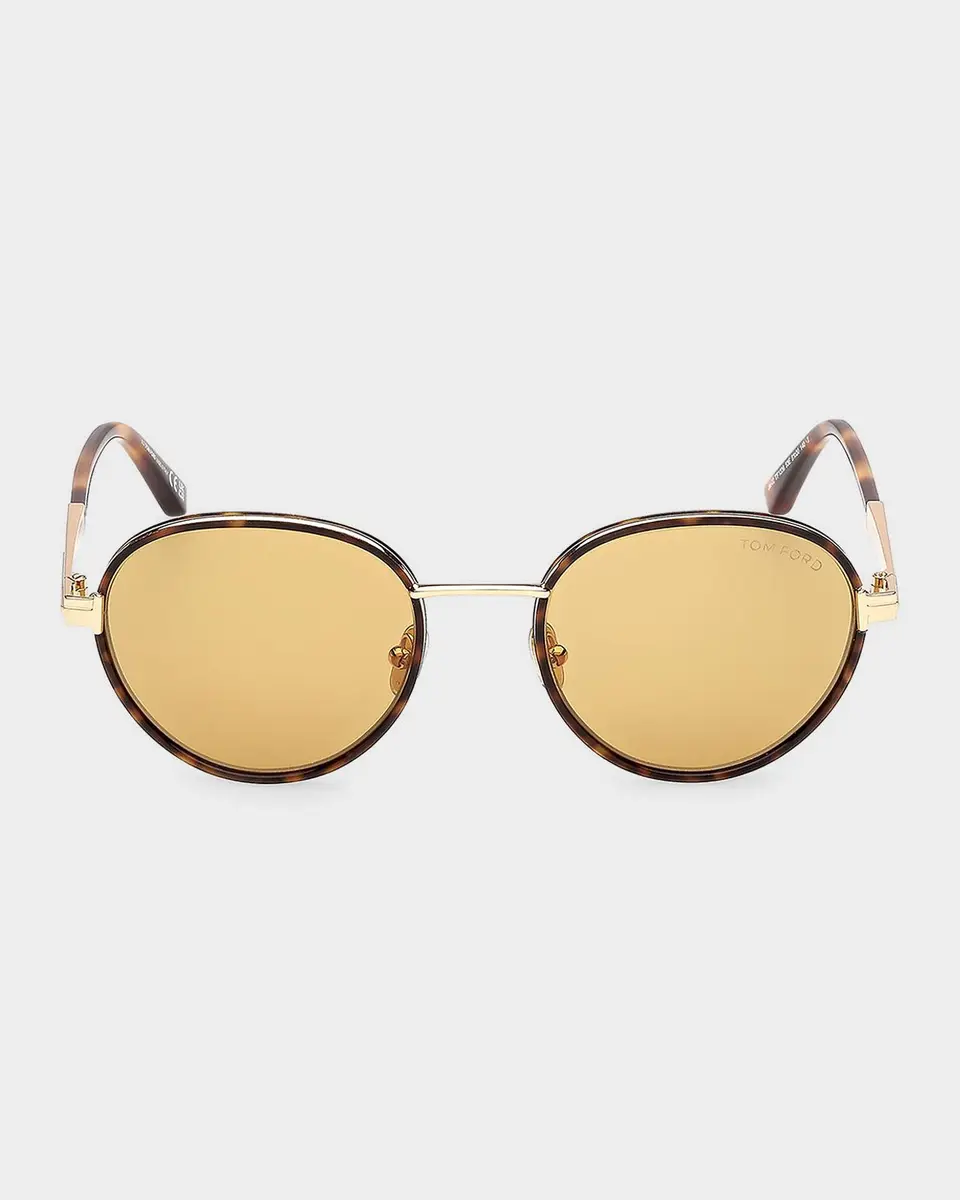 Tom Ford Jet 51MM Round Sunglasses | Thumbnail 2