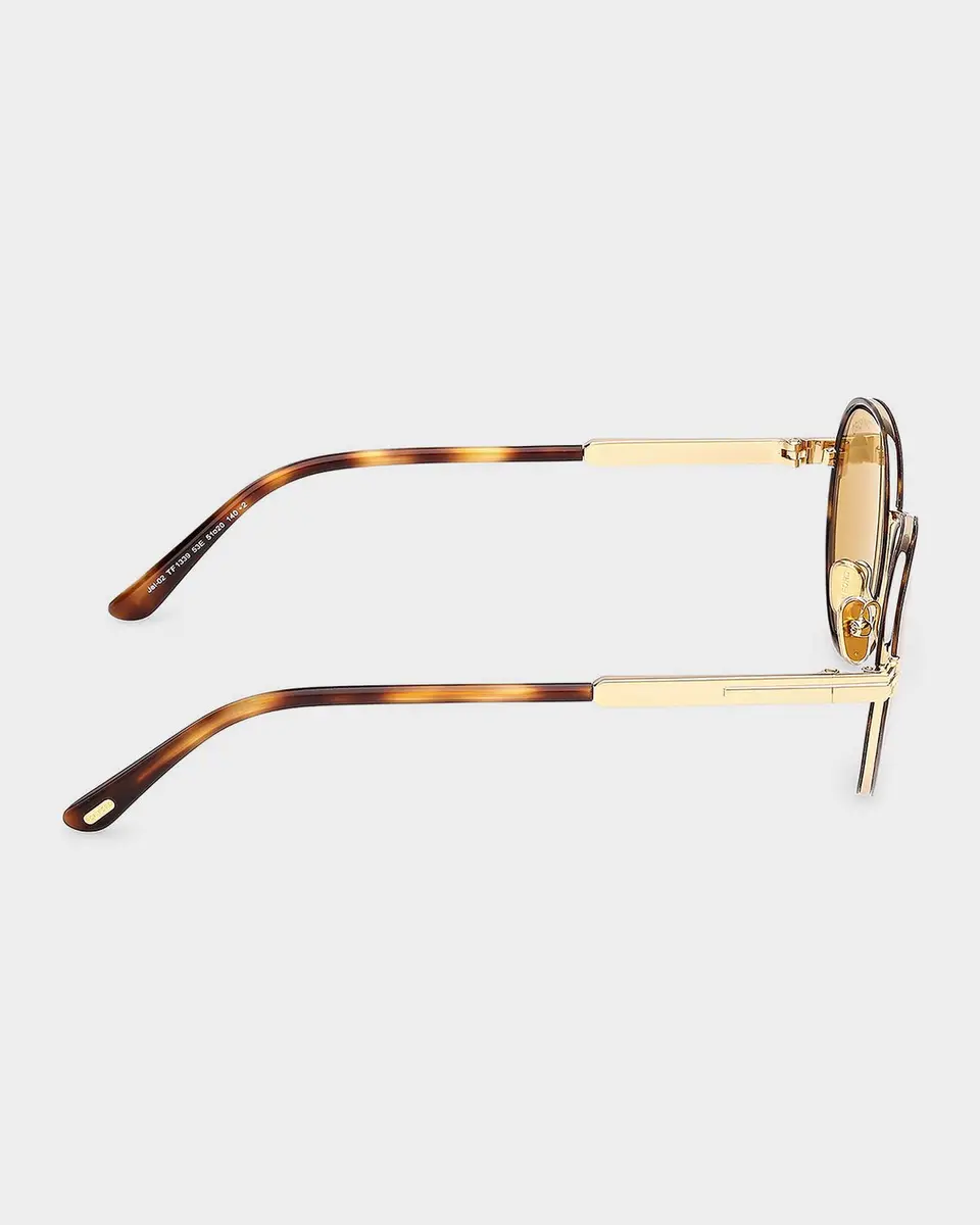 Tom Ford Jet 51MM Round Sunglasses | Thumbnail 5