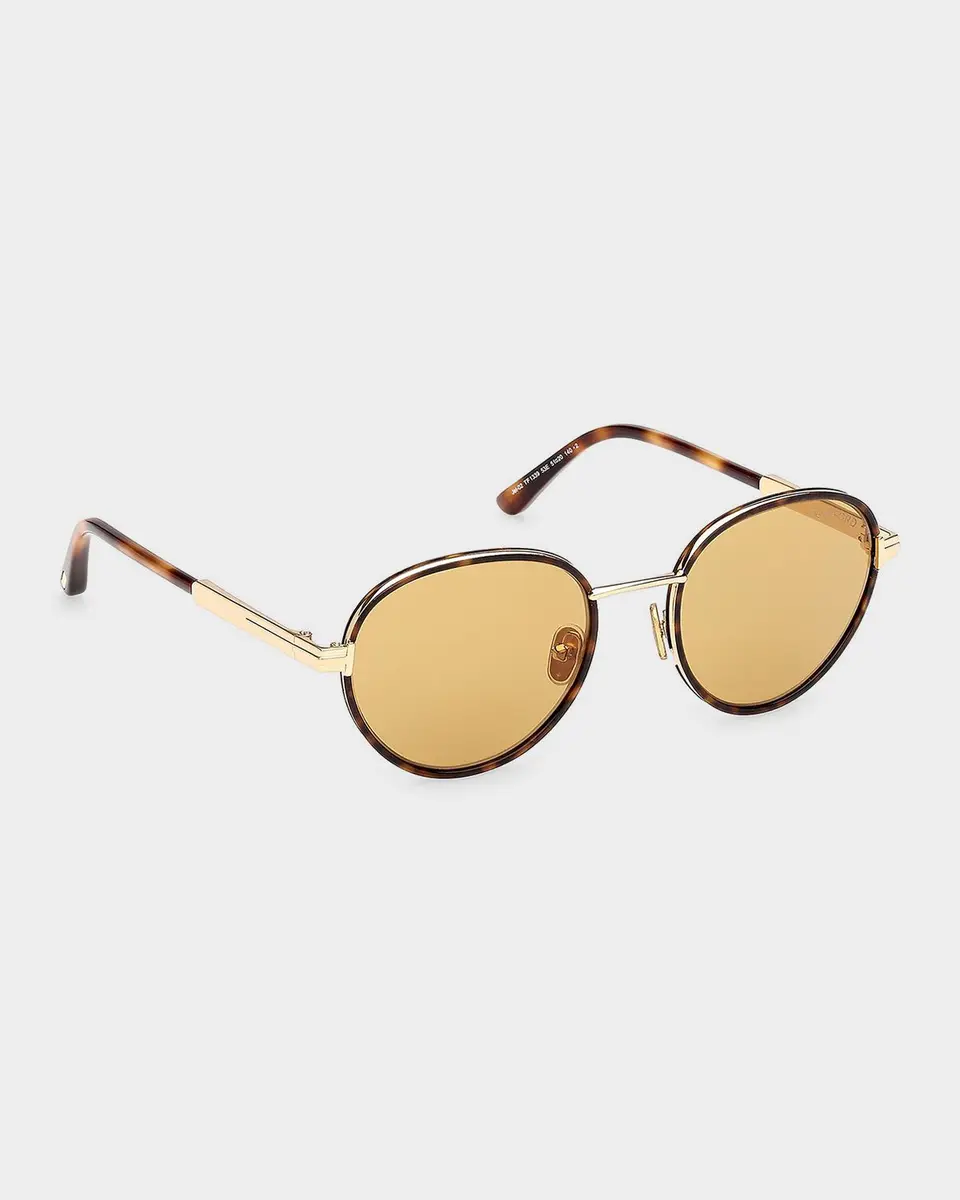 Tom Ford Jet 51MM Round Sunglasses | Thumbnail 8