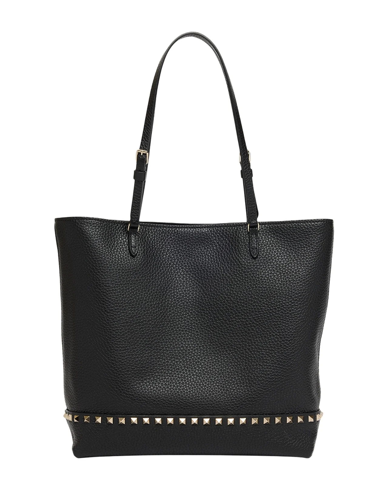 Valentino Garavani Medium Rockstud Grain Leather Tote Bag