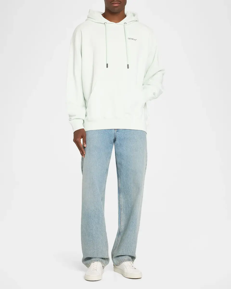 Off-White Men's Half Arrow Skate Cotton Hoodie | Thumbnail 2