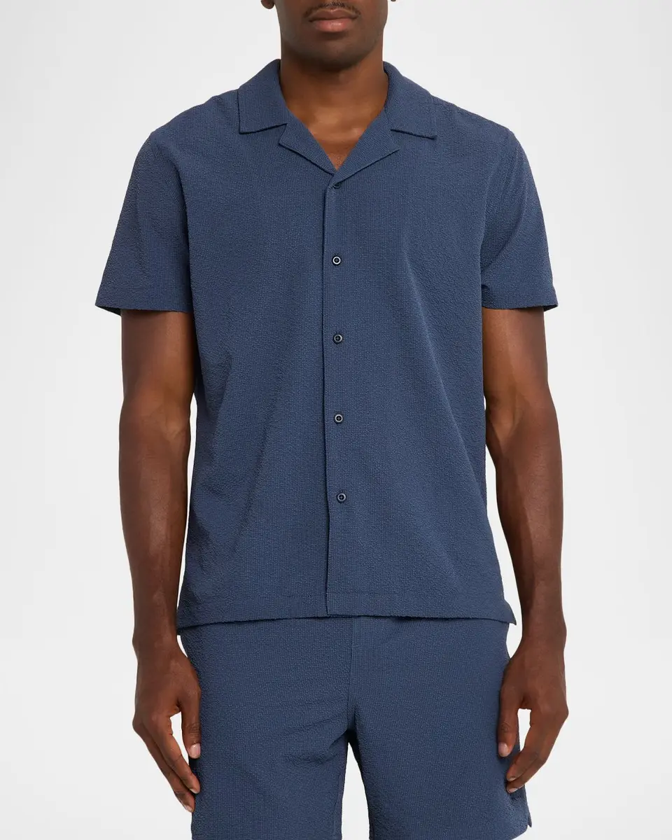 RAILS Men's Amalfi Textured Short-Sleeve Shirt | Thumbnail 4 RAILS Men's Amalfi Textured Short-Sleeve Shirt | Thumbnail 4