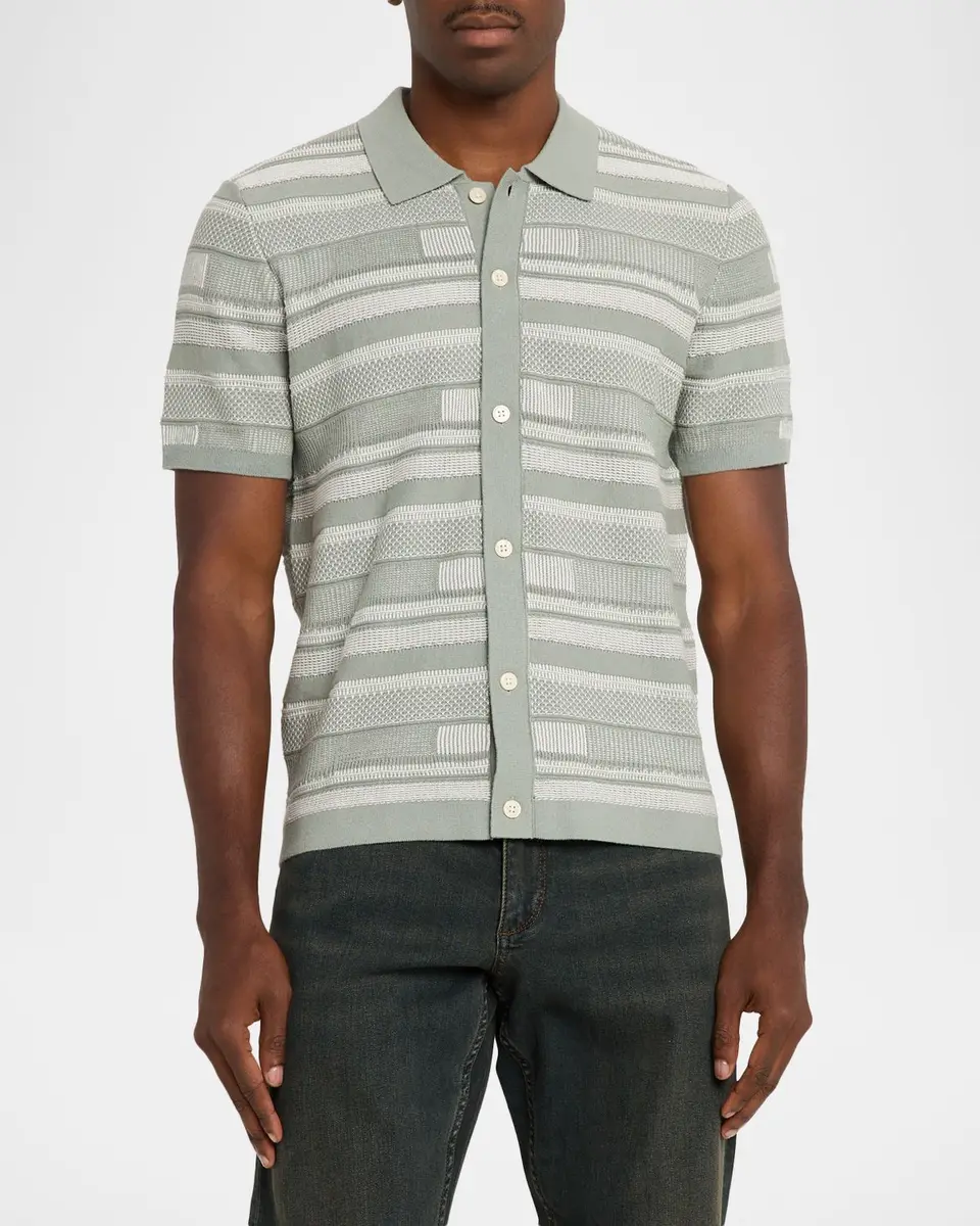 RAILS Men's Henri Cotton Patchwork Short-Sleeve Shirt | Thumbnail 4 RAILS Men's Henri Cotton Patchwork Short-Sleeve Shirt | Thumbnail 4
