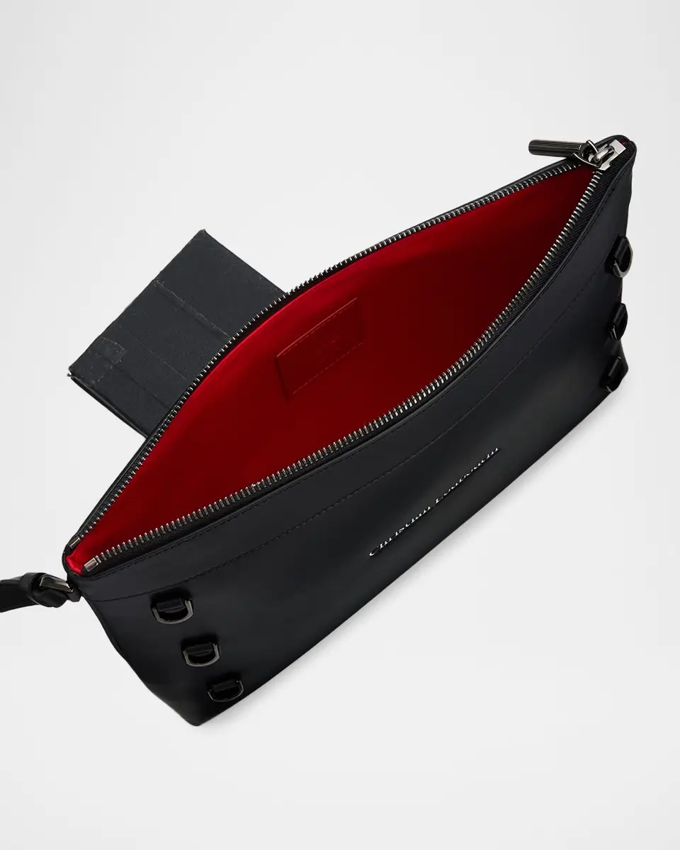 Christian Louboutin Men's Kosmica Leather Wrist Pouch | Thumbnail 3 Christian Louboutin Men's Kosmica Leather Wrist Pouch | Thumbnail 3