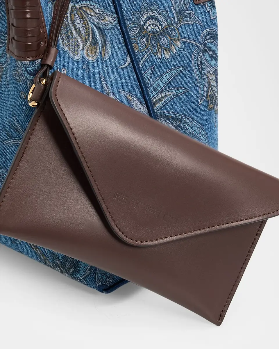 Etro Libra Printed Denim Shopping Tote Bag | Thumbnail 6 Etro Libra Printed Denim Shopping Tote Bag | Thumbnail 6