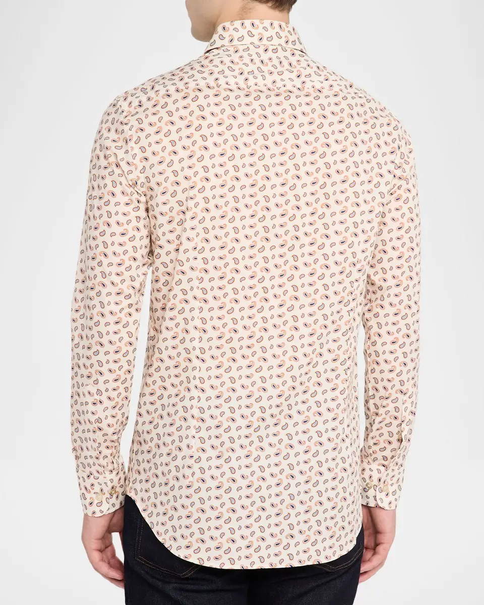 Etro Men's Paisley-Print Cotton Sport Shirt | Thumbnail 3 Etro Men's Paisley-Print Cotton Sport Shirt | Thumbnail 3
