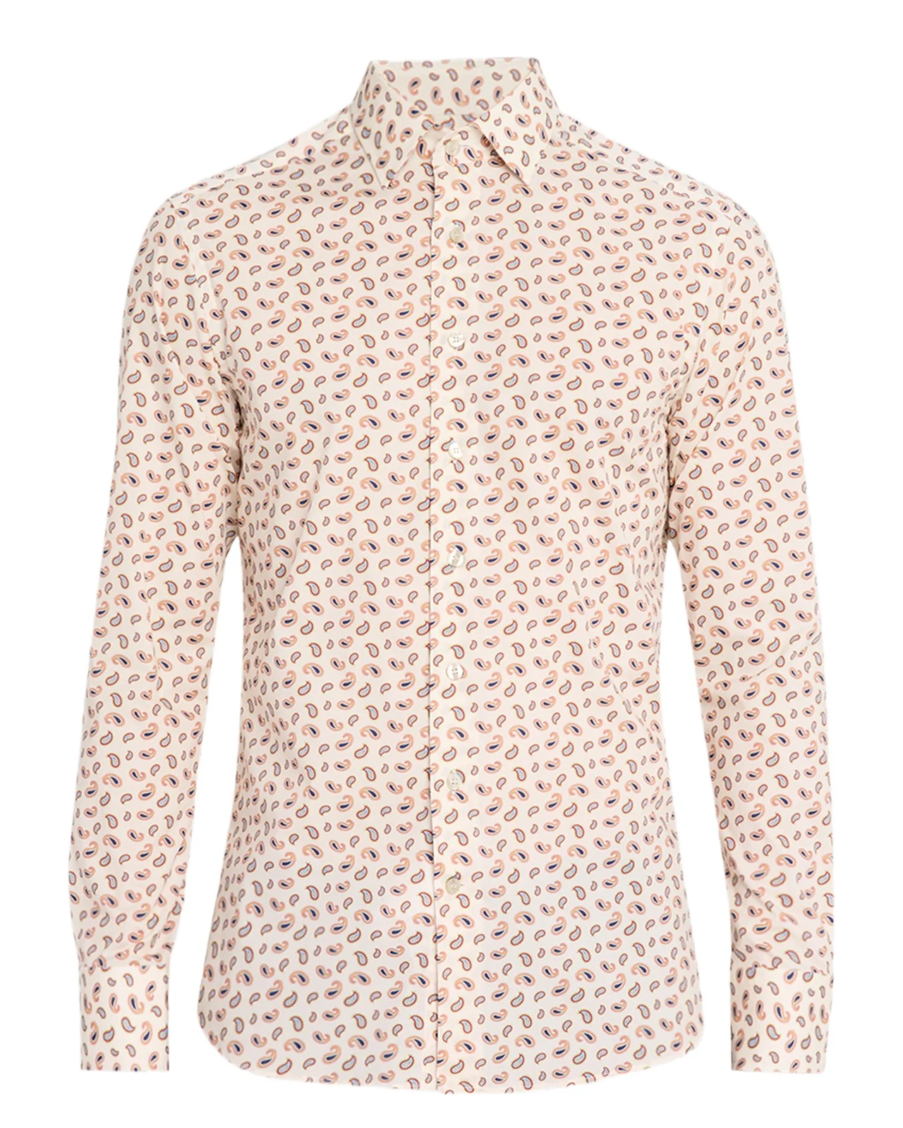Men's Paisley-Print Cotton Sport Shirt