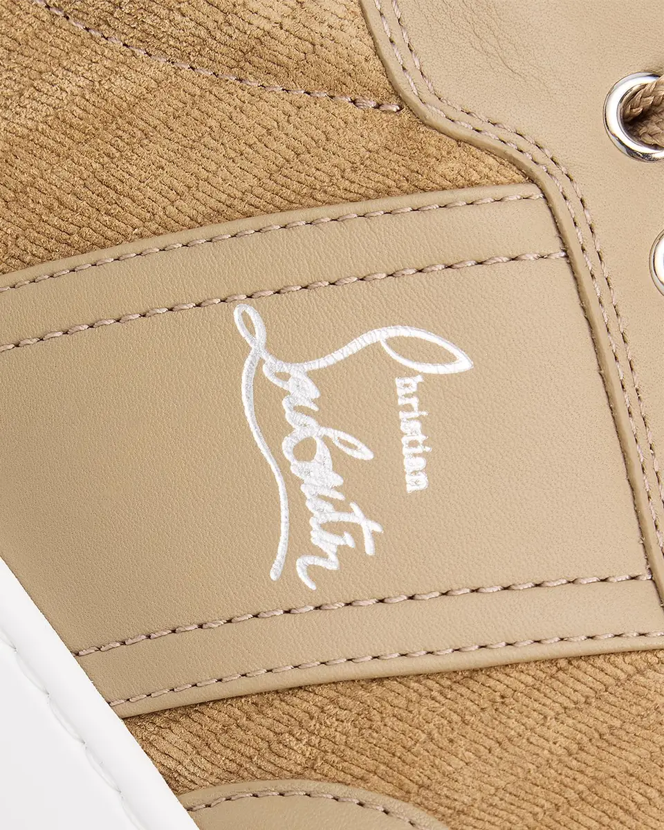 Christian Louboutin Men's Retero Reversed Leather Low-Top Sneakers | Thumbnail 3 Christian Louboutin Men's Retero Reversed Leather Low-Top Sneakers | Thumbnail 3