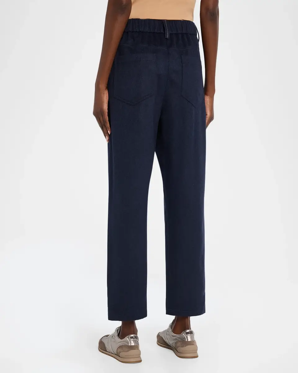 Brunello Cucinelli Pleated Wool Straight-Leg Pants | Thumbnail 3 Brunello Cucinelli Pleated Wool Straight-Leg Pants | Thumbnail 3