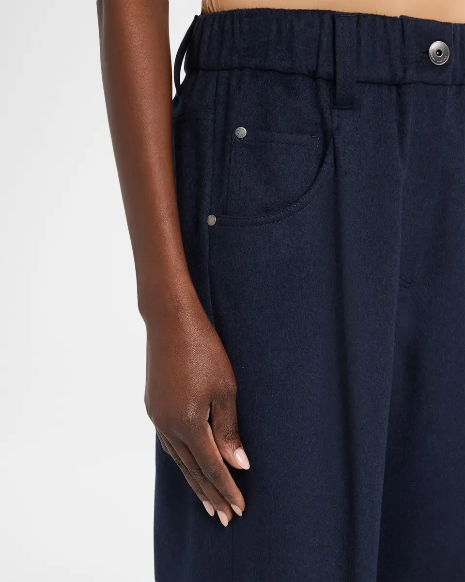 Brunello Cucinelli Pleated Wool Straight-Leg Pants | Thumbnail 8 Brunello Cucinelli Pleated Wool Straight-Leg Pants | Thumbnail 8