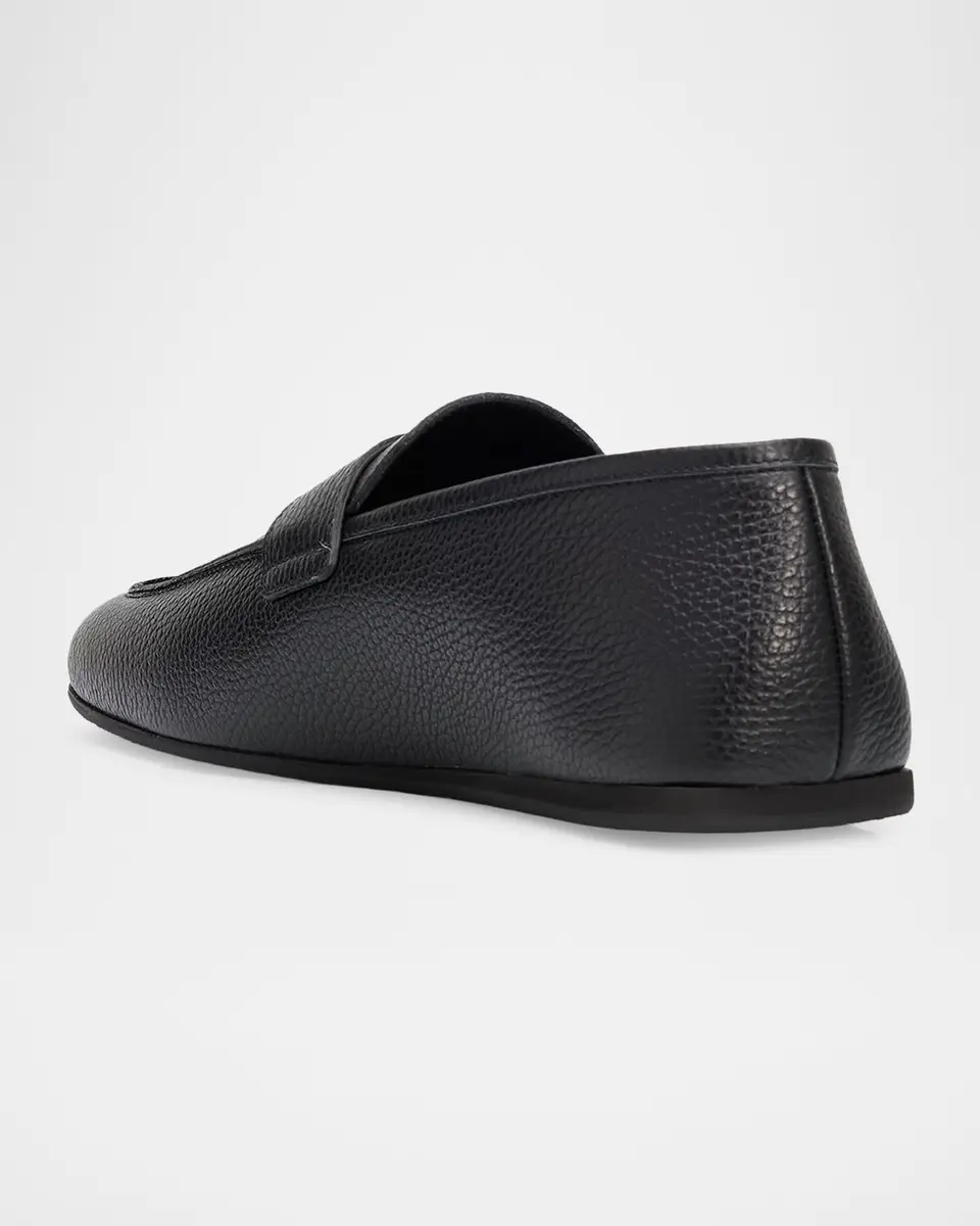 Giuseppe Zanotti Men's Rupert Leather Penny Loafers | Thumbnail 2 Giuseppe Zanotti Men's Rupert Leather Penny Loafers | Thumbnail 2