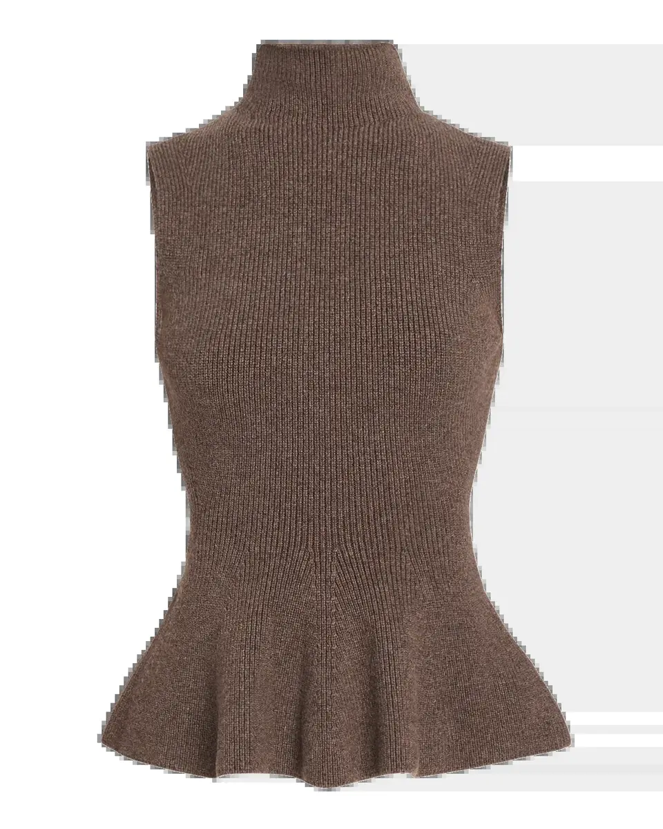 RÓHE Sculptural Peplum-Hem Sleeveless Sweater | Thumbnail 5
