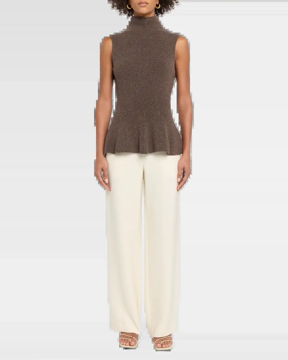 RÓHE Sculptural Peplum-Hem Sleeveless Sweater | Thumbnail 6