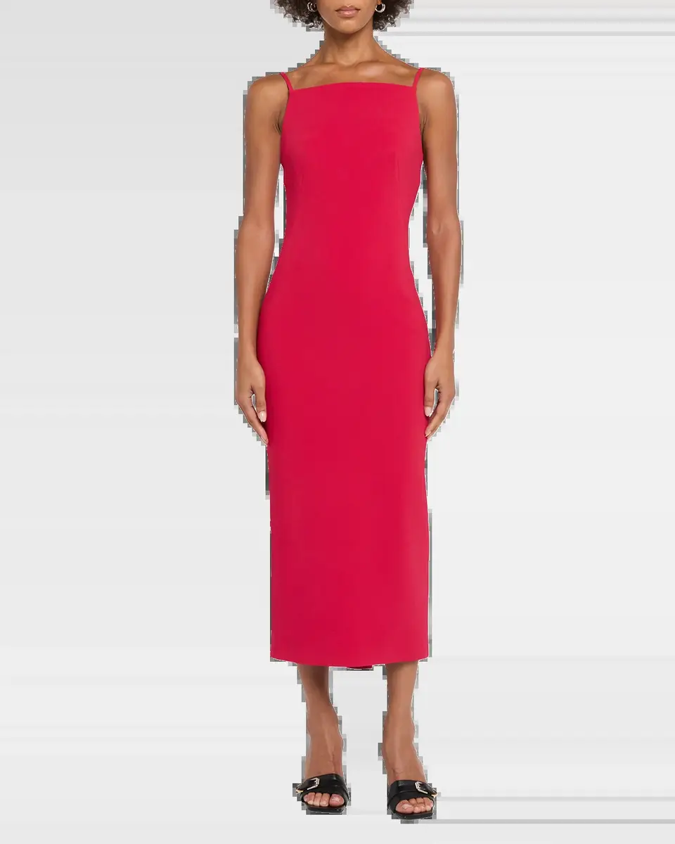 Givenchy Sliced Square-Neck Sleeveless Midi Dress | Thumbnail 6