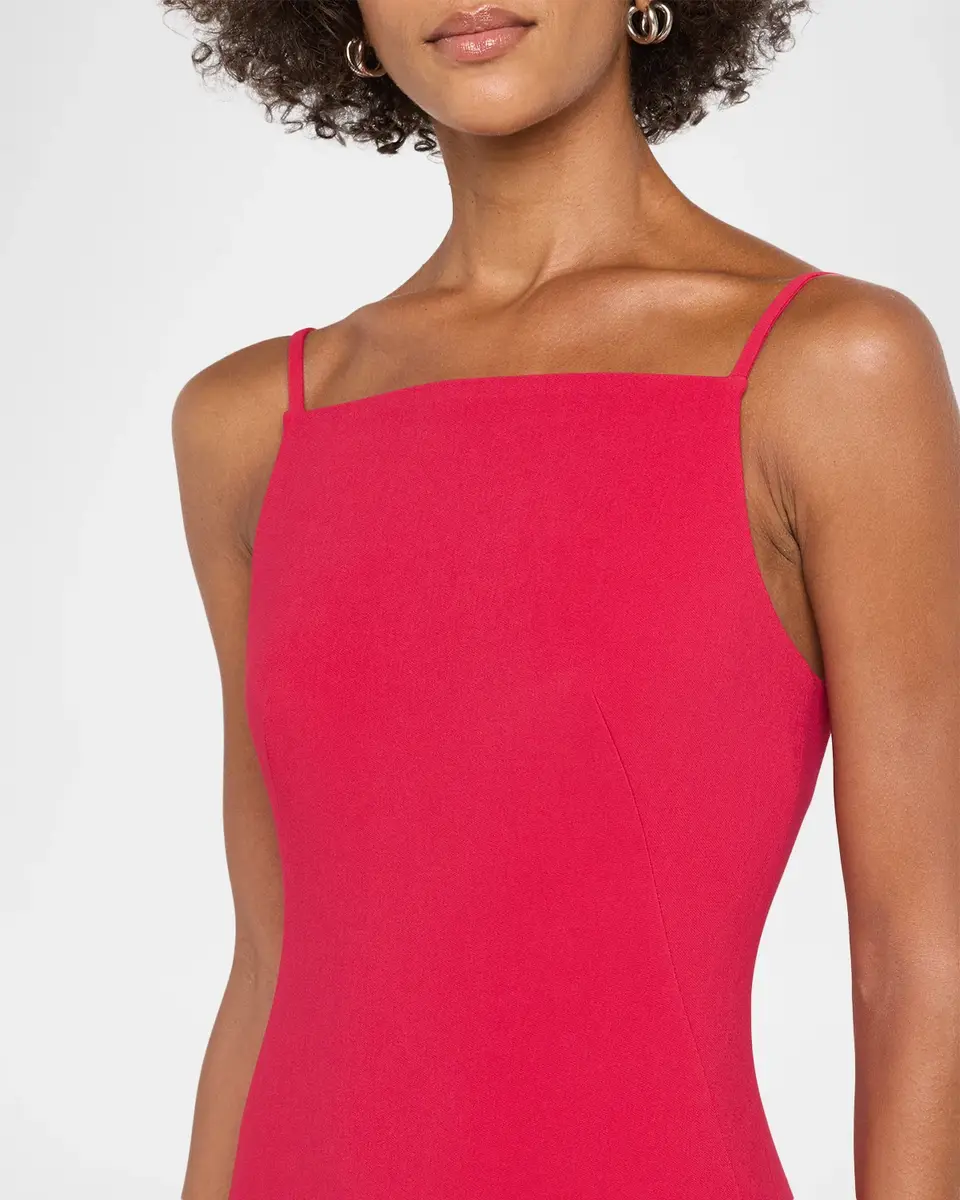 Givenchy Sliced Square-Neck Sleeveless Midi Dress | Thumbnail 8