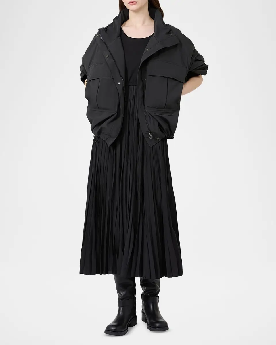 Weekend Max Mara Sleeveless Crinkled A-Line Midi Dress | Thumbnail 2 Weekend Max Mara Sleeveless Crinkled A-Line Midi Dress | Thumbnail 2