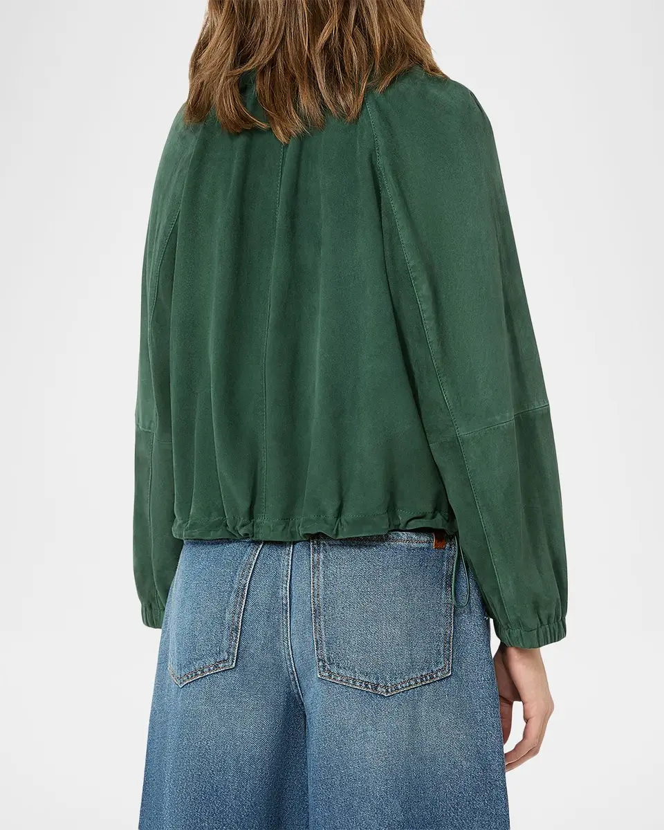 Weekend Max Mara Raglan-Sleeve Suede Jacket | Thumbnail 3 Weekend Max Mara Raglan-Sleeve Suede Jacket | Thumbnail 3