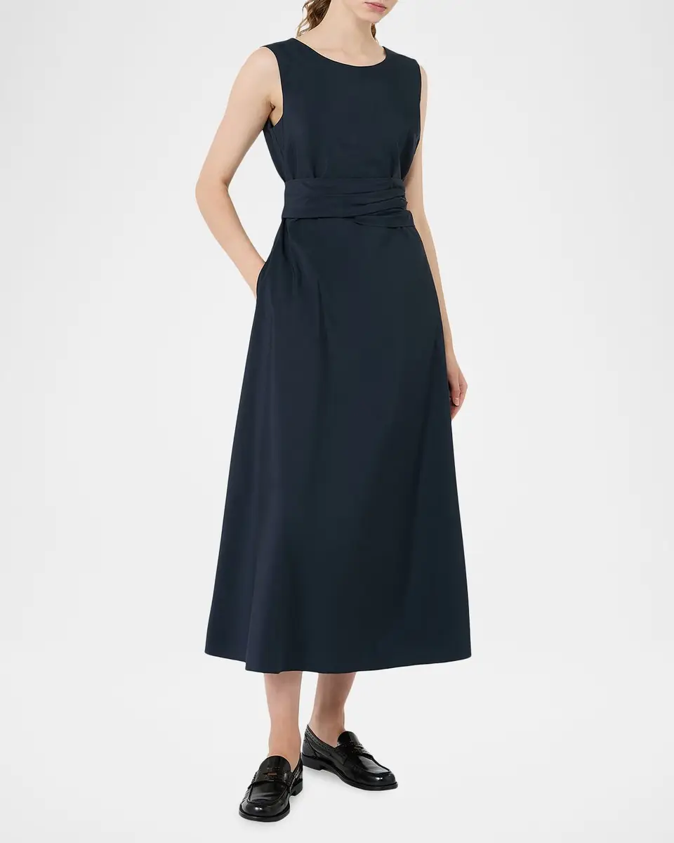 Weekend Max Mara Sleeveless Tie-Waist Midi Dress | Thumbnail 2 Weekend Max Mara Sleeveless Tie-Waist Midi Dress | Thumbnail 2