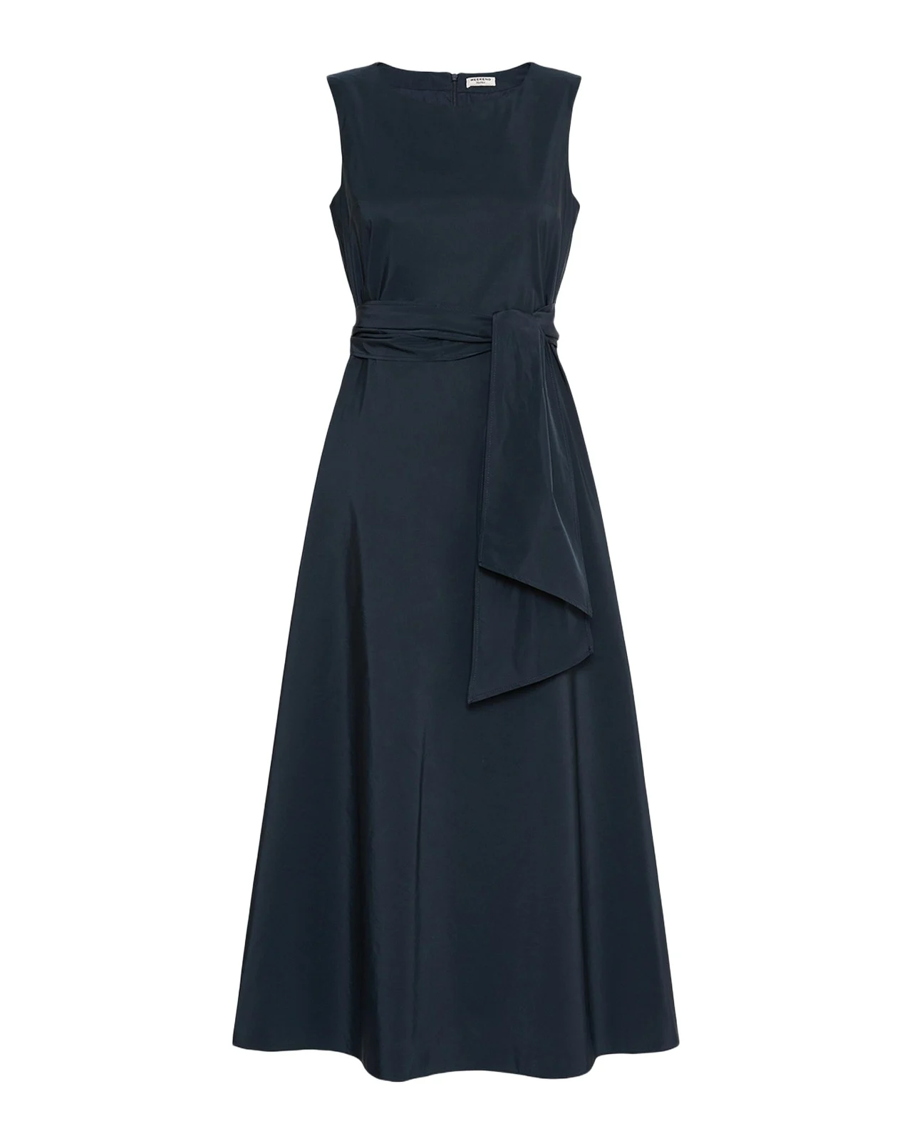 Sleeveless Tie-Waist Midi Dress