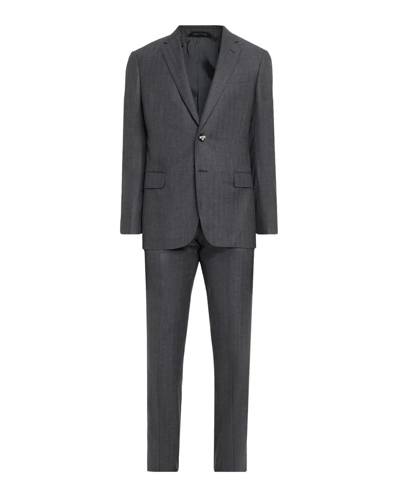 Men's Wool Herringbone Single-Breasted Suit