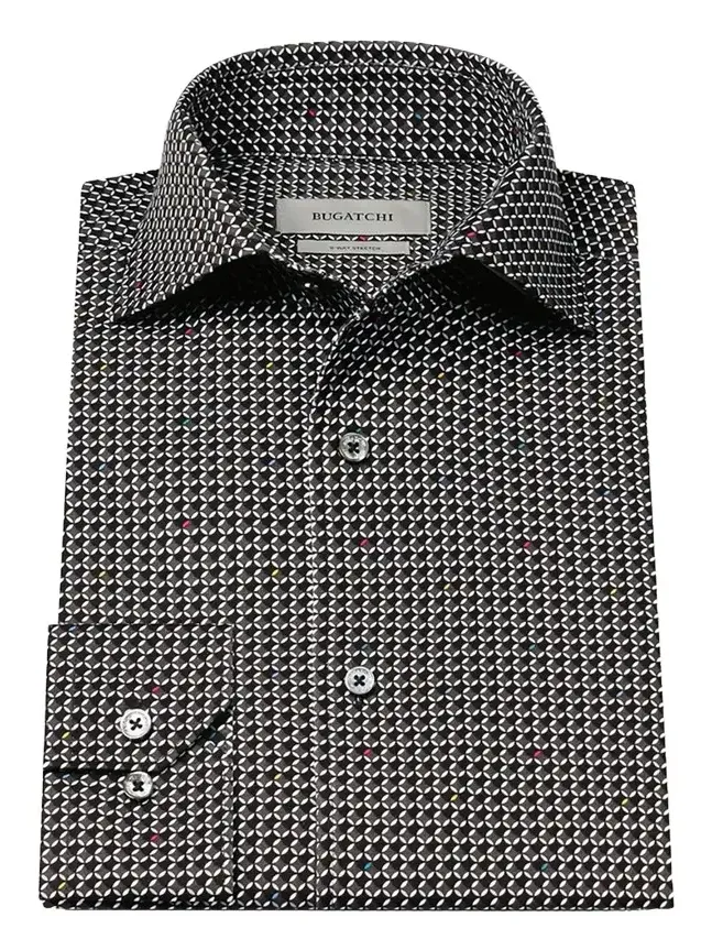 Men's Devon Ooohcotton Stretch Geometric Dress Shirt Men's Devon Ooohcotton Stretch Geometric Dress Shirt